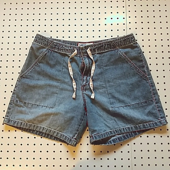 Old Navy Pants - 🍓 Old Navy Drawstring Jean Shorts, Size 12